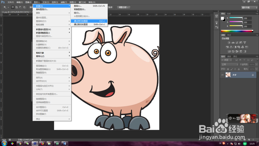 利用PS扣取单一背景图片操作方法:五步法