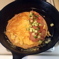 早餐鸡蛋饼制作过程