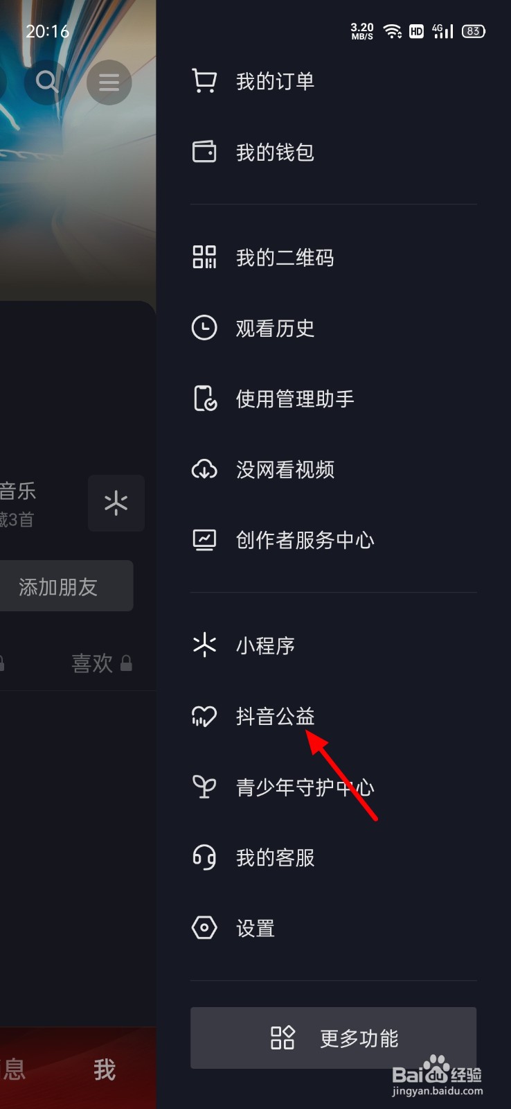 抖音参与的公益在哪看