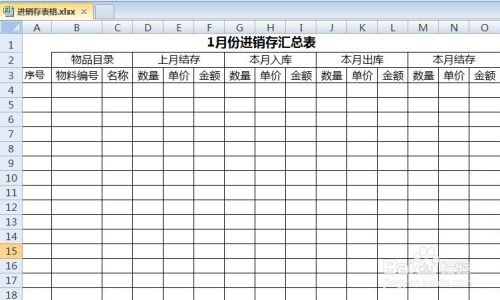 Excel进销存表怎么做 百度经验