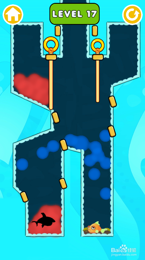 Fish Rescue Pull The Pin的Level 17怎样过关