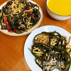 爽口凉菜海带拌豆腐皮