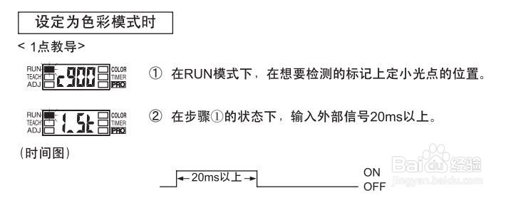 松下数字式色标传感器LX-100系列使用手册4