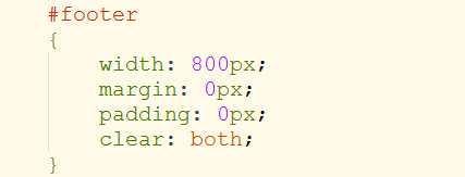 html页脚制作页面的编写