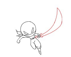 怎么画忍者必须死的小黑