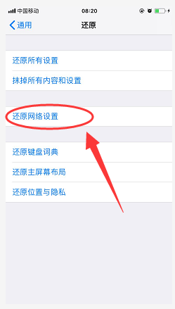 苹果手机移动网络打不开怎么办