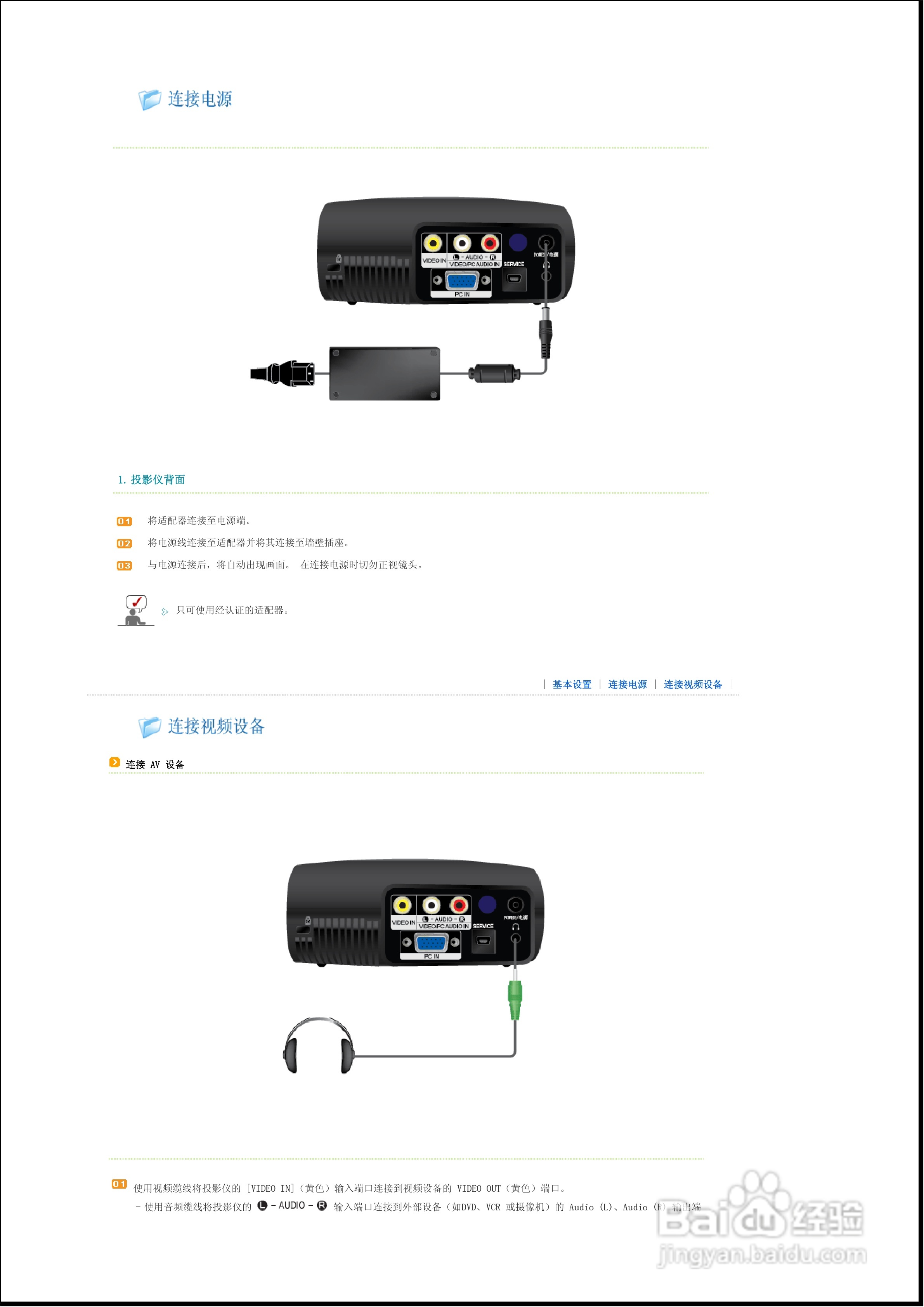 三星SP-P400B投影仪使用说明书:[2]