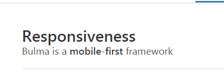 Bulma框架的响应与变量简述