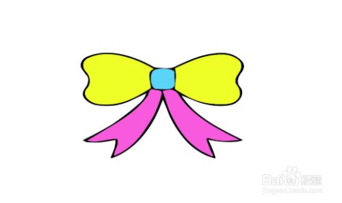 蝴蝶结的画法图解