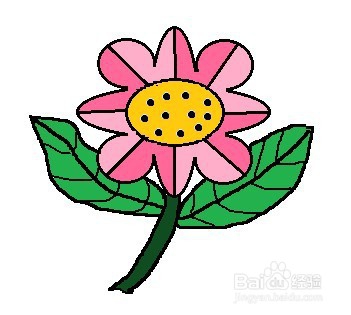 怎么画一朵小花