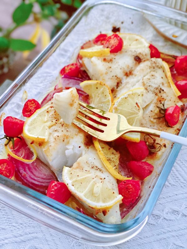 番茄柠檬黄油距比目鱼