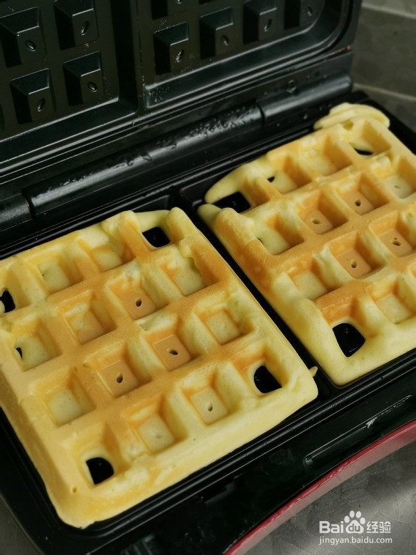 椰香华夫饼的做法