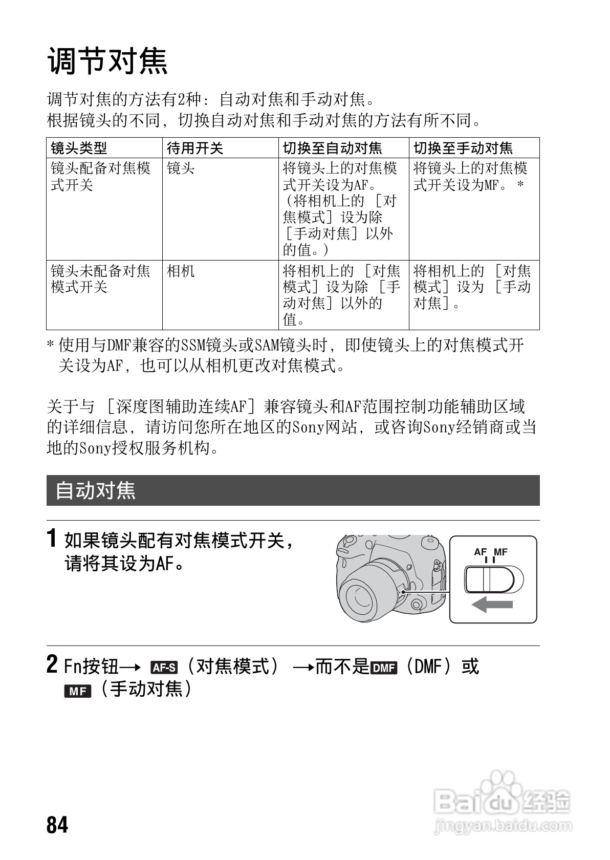 SONY索尼 α99(SLT-A99) 数码相机说明书:[9]