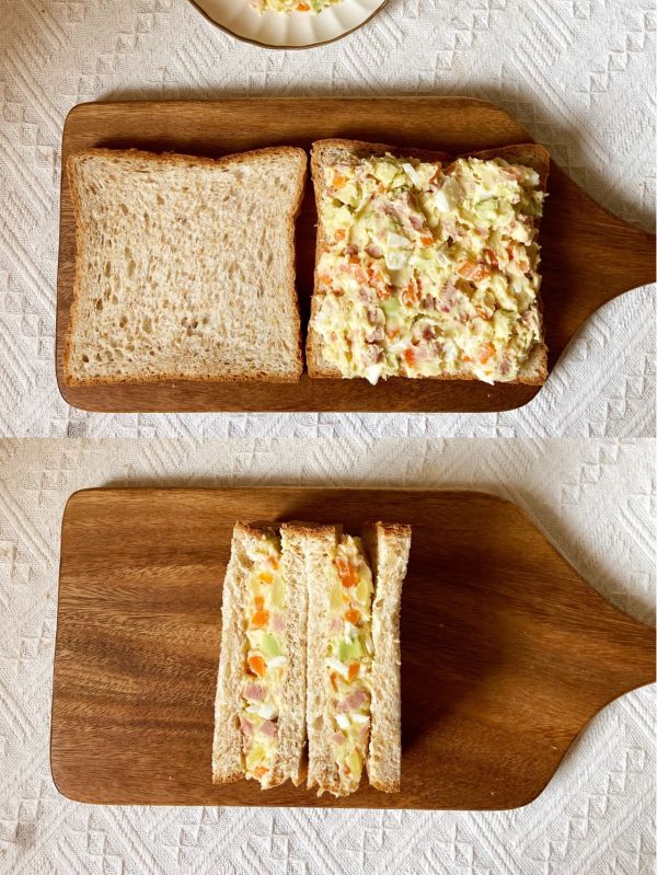 土豆沙拉全麦三明治