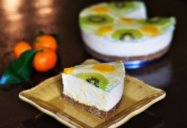 橘子慕斯蛋糕（免烤）