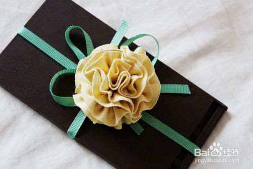 包装花的做法 礼盒包装花 百度经验