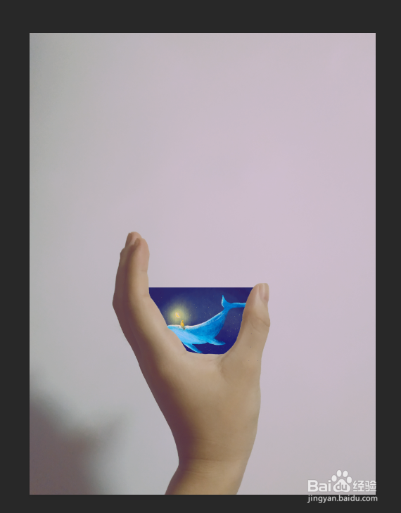 ps如何制作手部鱼缸效果