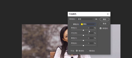 调出外景人物图片梦幻的暗紫色