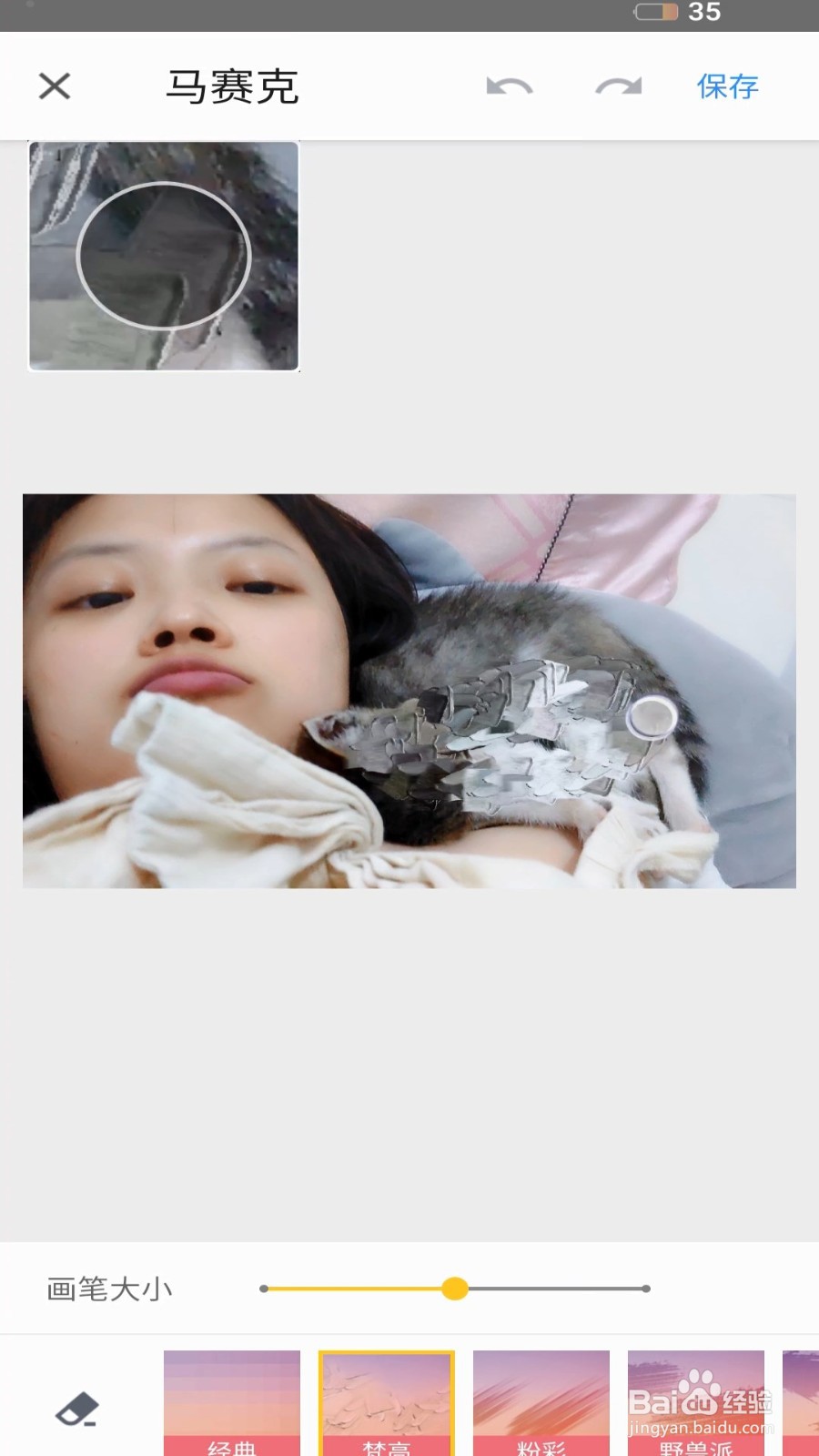 怎么在相机360上面给照片打马赛克