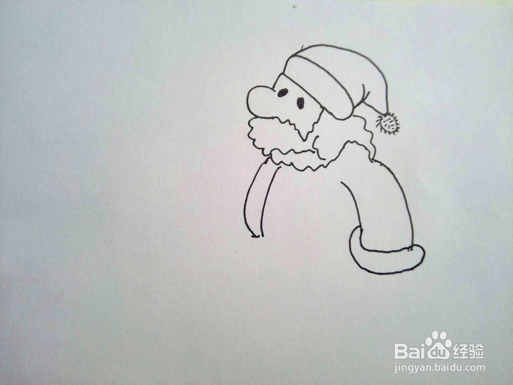 圣诞老人简笔画分享