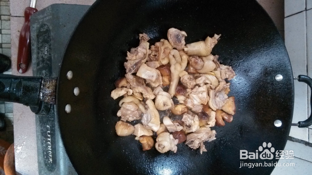 家常菜冬菇闷鸡的做法