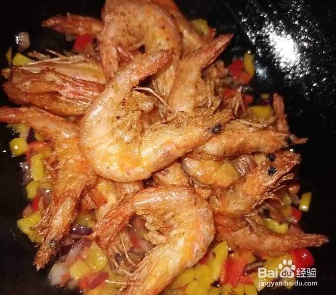 香辣椒盐虾的做法