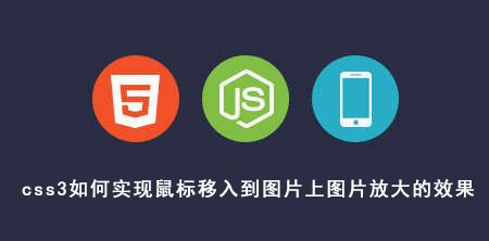 <b>css3如何实现鼠标移入到图片上图片放大的效果</b>