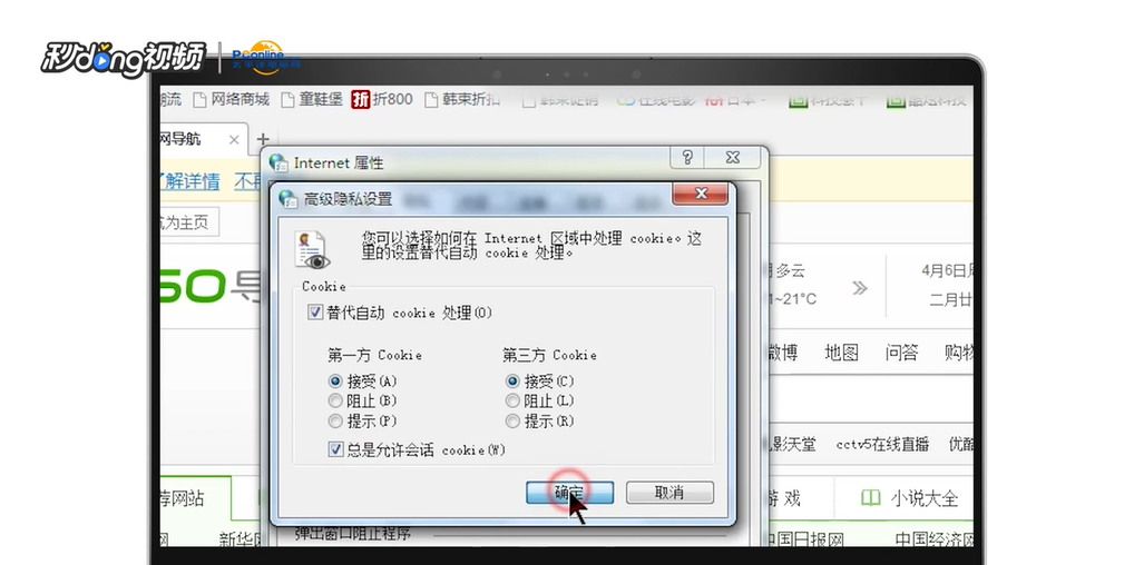 如何启用浏览器cookie功能