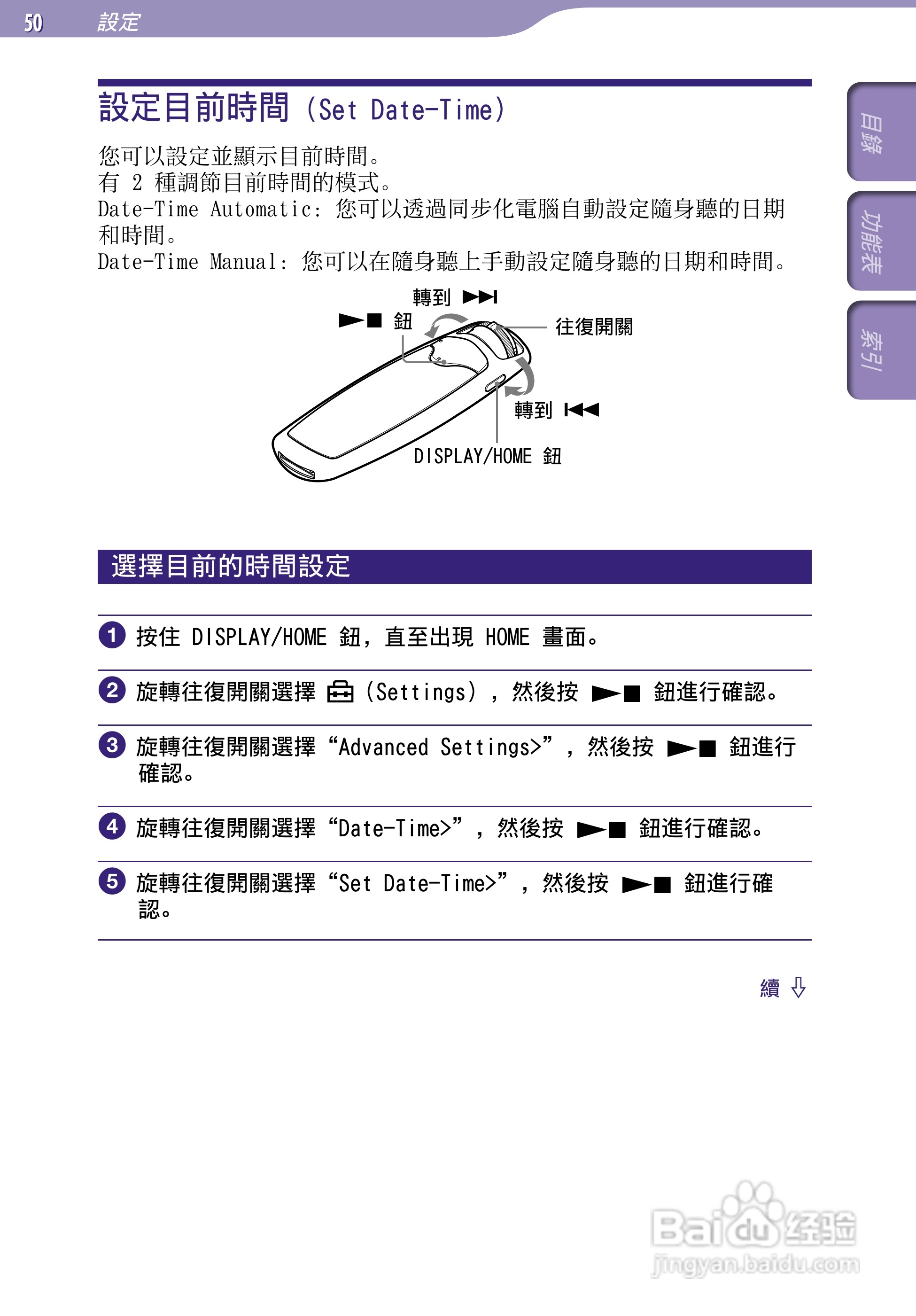 SONY索尼NW-S706F数码影音使用说明书:[5]