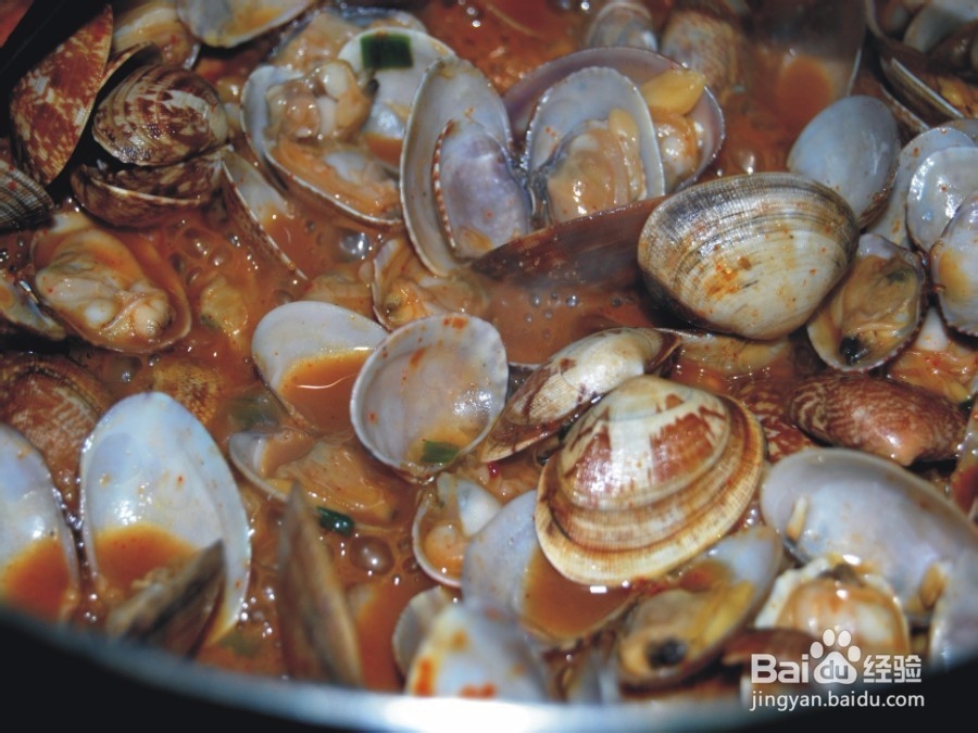 美味辣炒花蛤