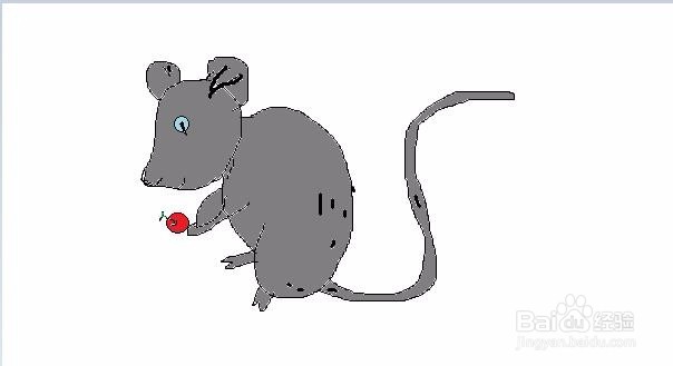 <b>小老鼠吃水果手绘画法</b>