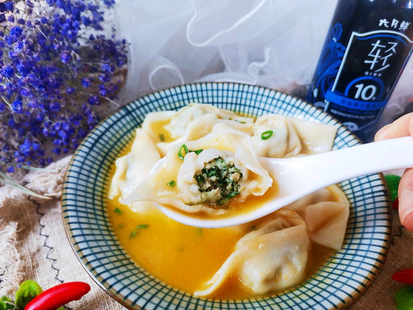 酸汤荠菜鲜肉馄饨