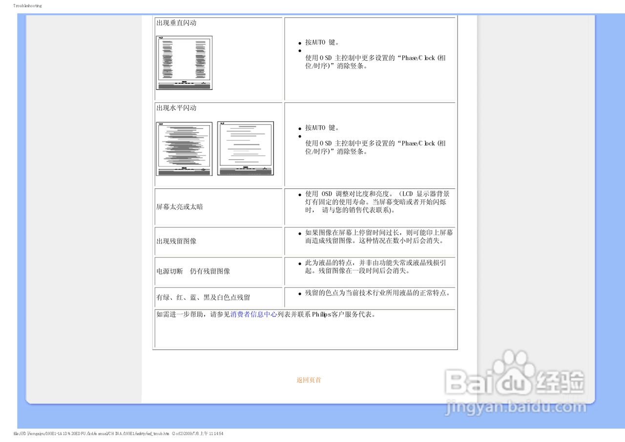 PHILIPS LCD Monitor 193EI显示器使用手册:[2]