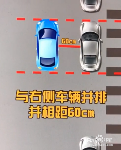 如何在没有停车线的地方侧方停车？