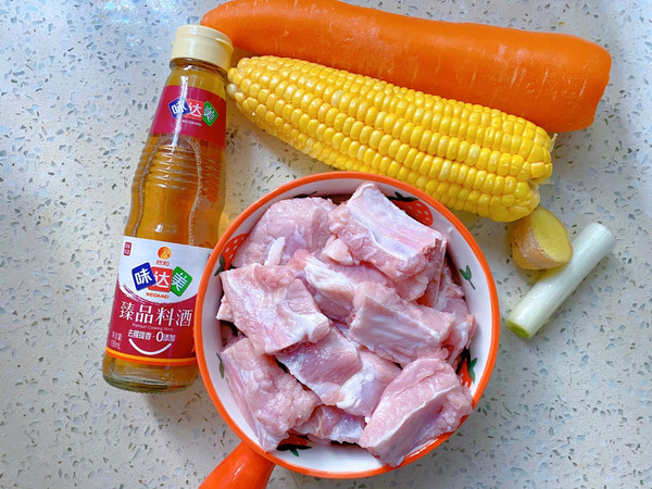 排骨玉米胡萝卜汤