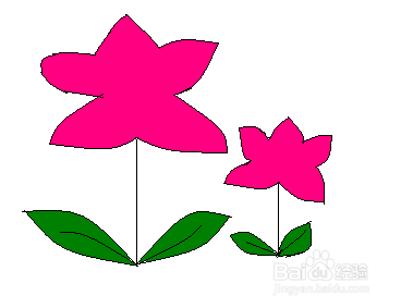 怎么画红花绿叶呢
