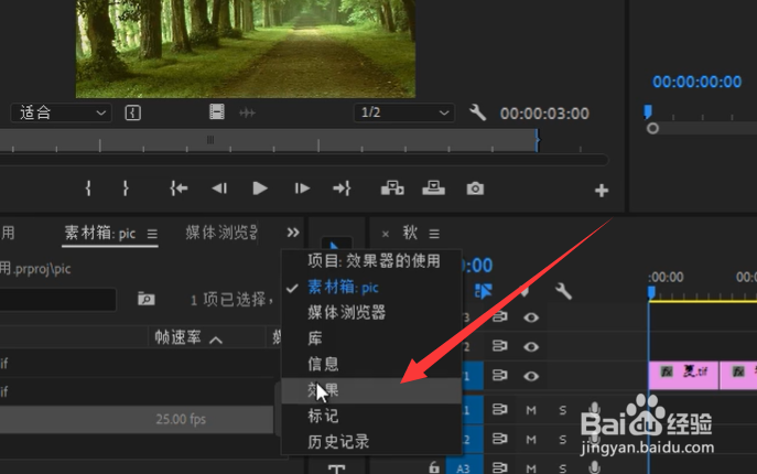 pr怎么让视频变成黑白画面