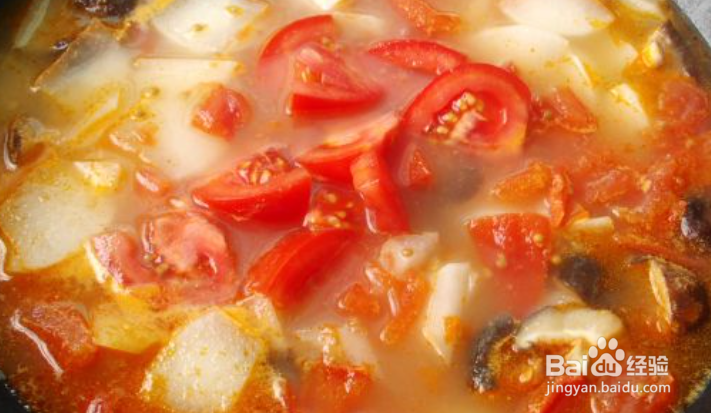 香菇番茄萝卜汤