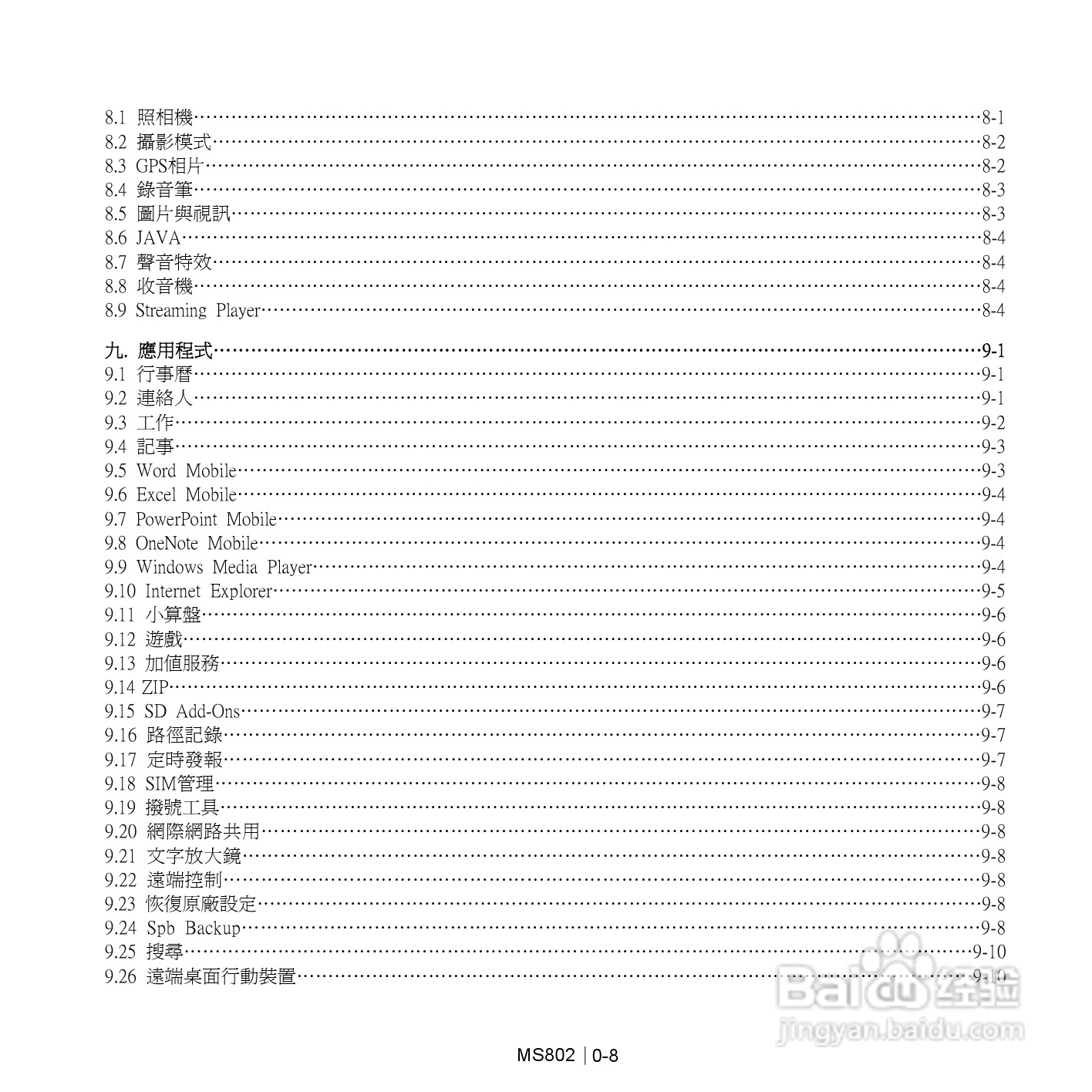 技嘉MS802手机使用说明书:[1]