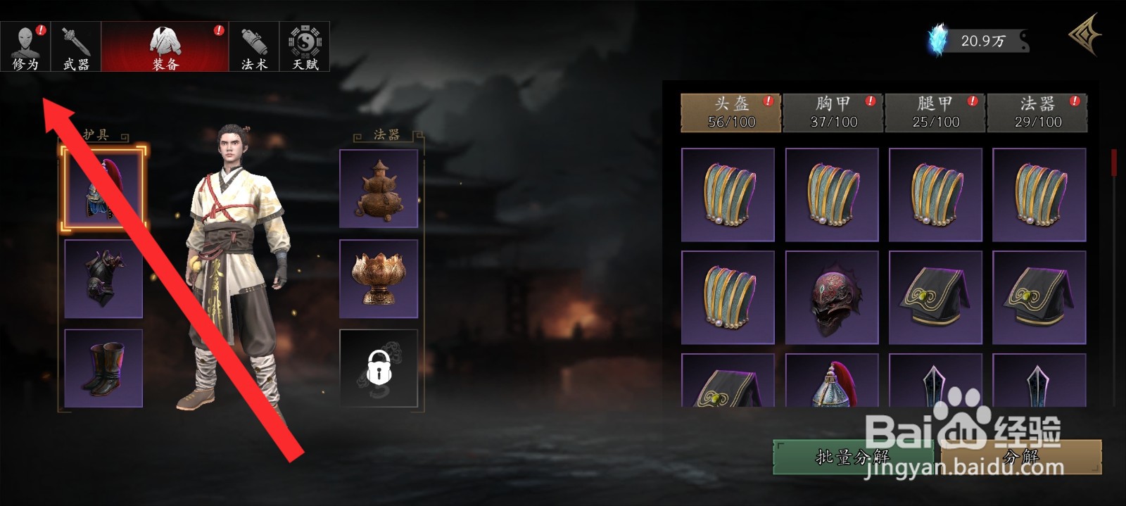 捕盗行纪如何升级修为提升体魄属性