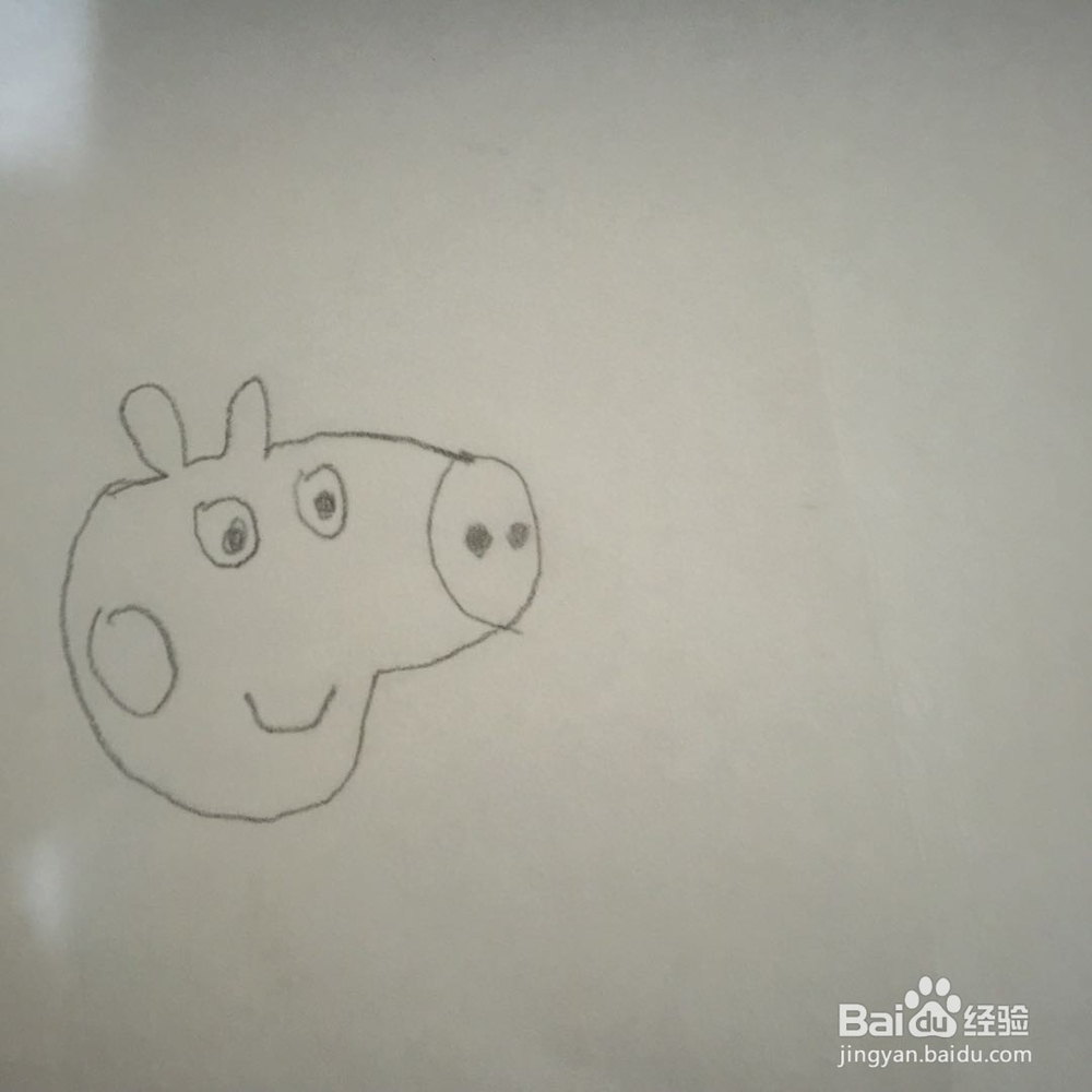 小猪佩奇的画法。