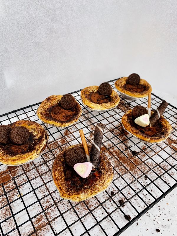 巧克力流心脏脏蛋挞