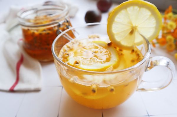 百香果蜂蜜柠檬茶