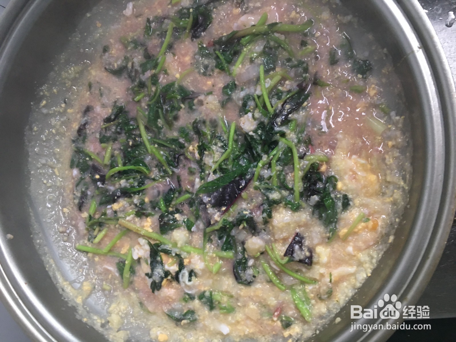 如何做苋菜蛋花咸粥