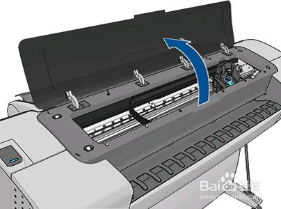 HP Designjet T790系列打印机卸下打印头的方法