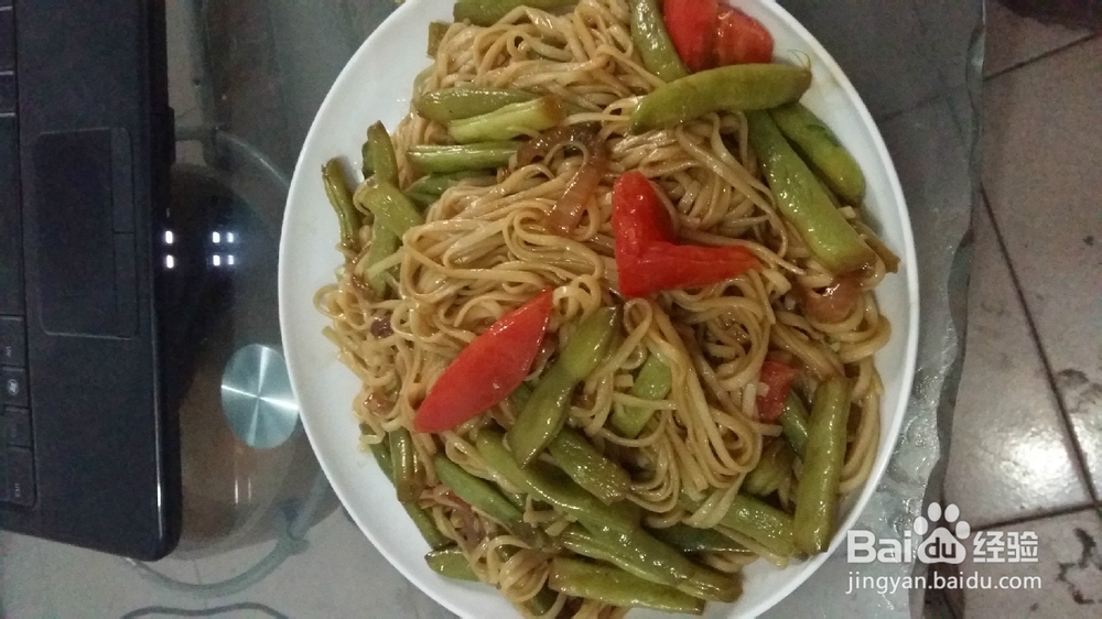 自制西红柿豆角焖面