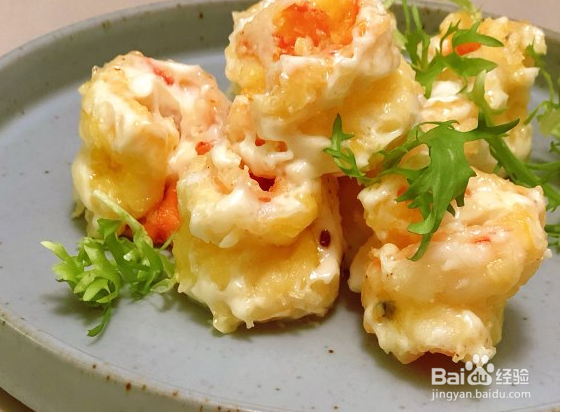 芥末虾球的做法