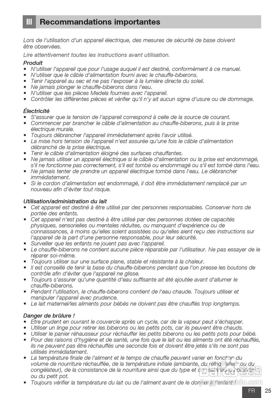 美德乐 B-Well温奶器说明书:[3]