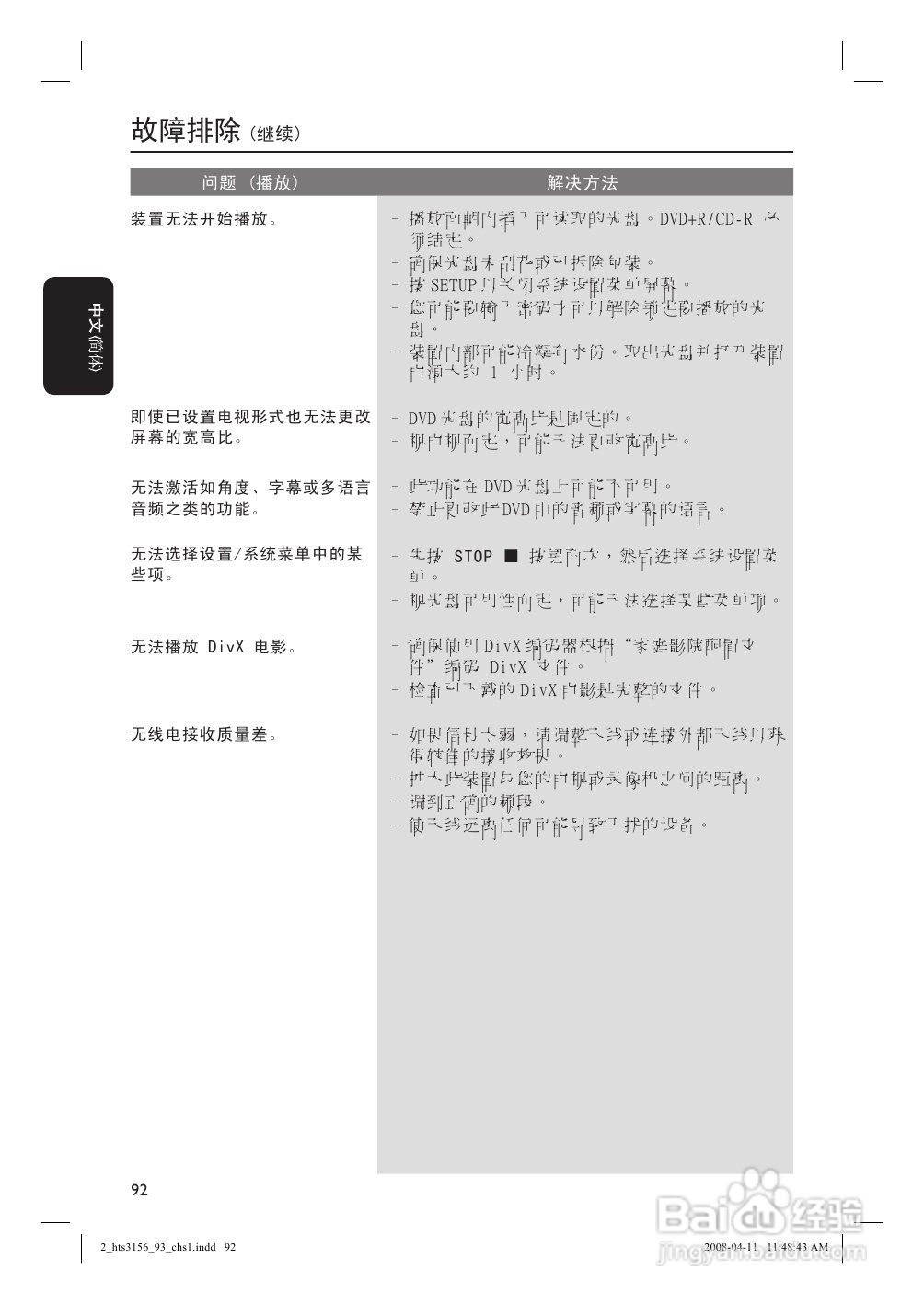 飞利浦HTS3156/93家庭影院使用说明书:[3]