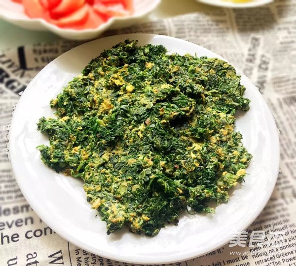 荠菜炒鸡蛋的做法